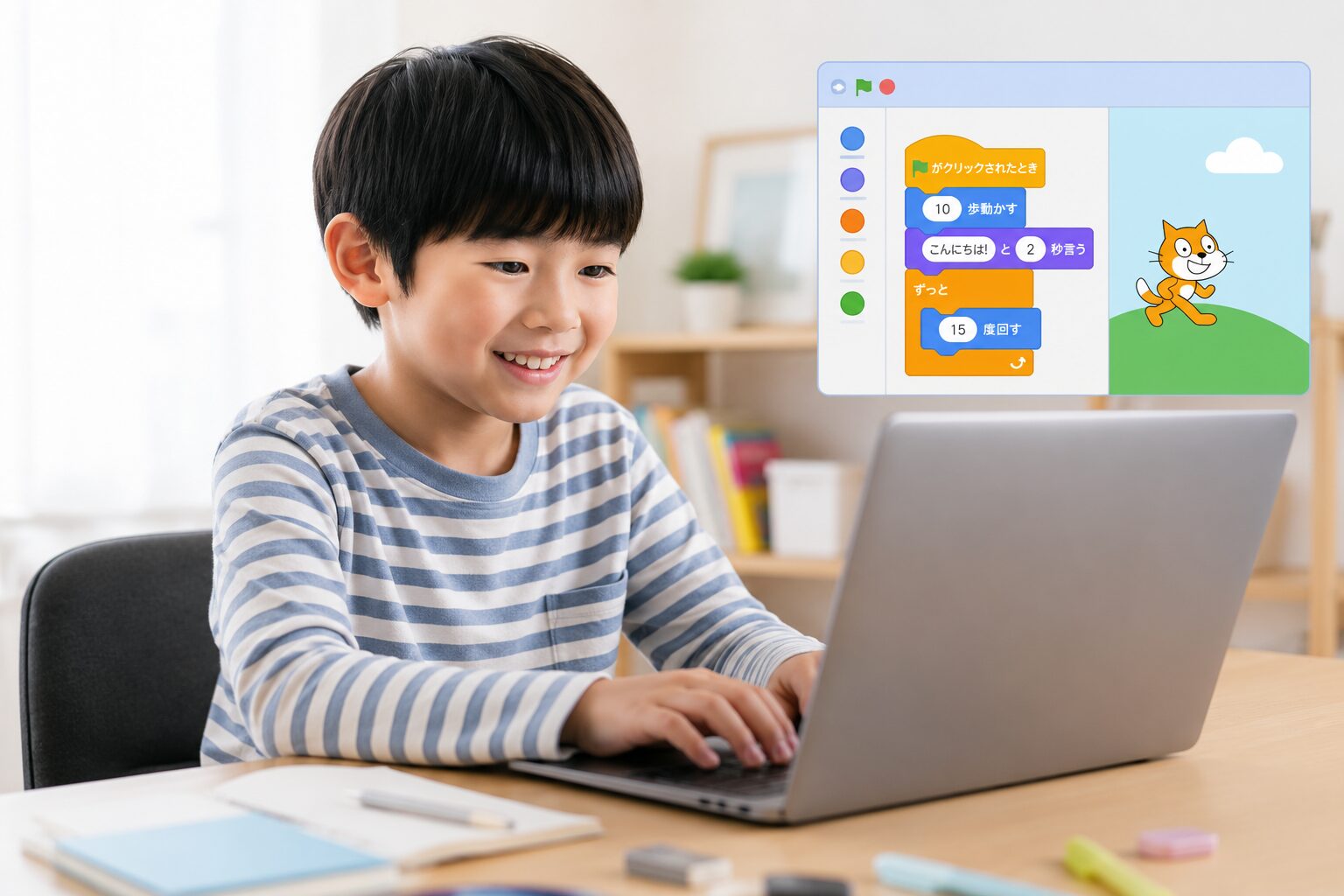 プログラミングを学ぶ子ども｜IT系のオンライン習い事